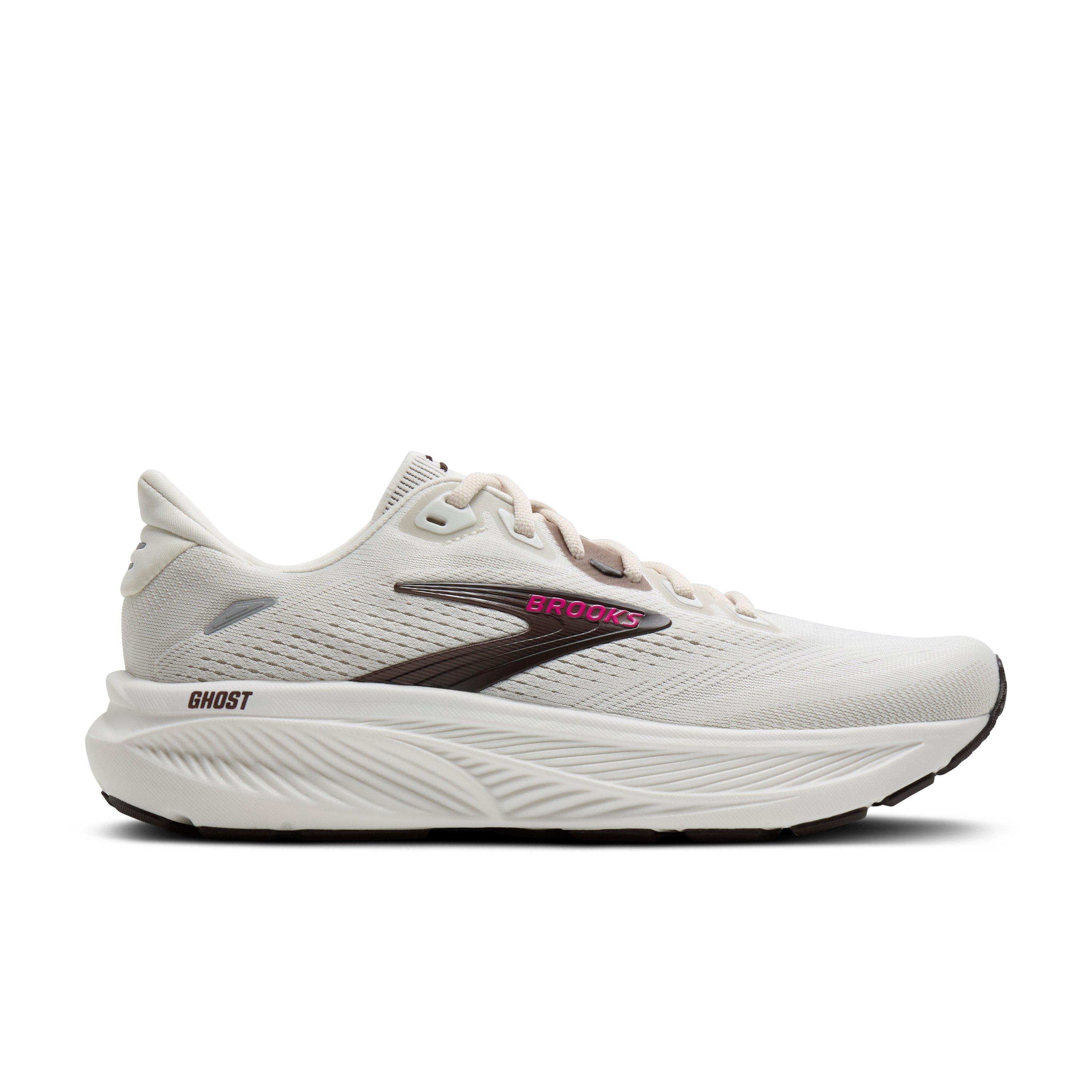 Brooks Ghost 18 "Coconut/Coffee/Fuchsia" Women's Running Shoe - COCONUT/COFFEE/FUCHSIA